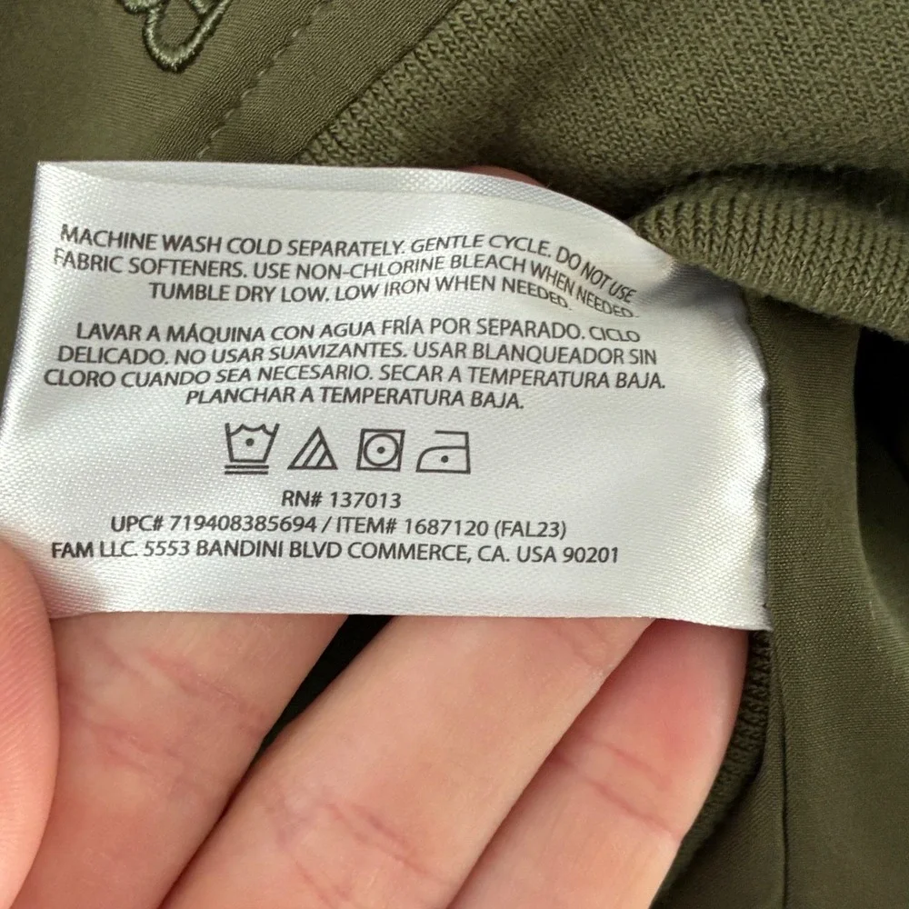 Banana Republic Mens XL Motion Tech Bomber Jacket Olive Green Full Zip Stretch